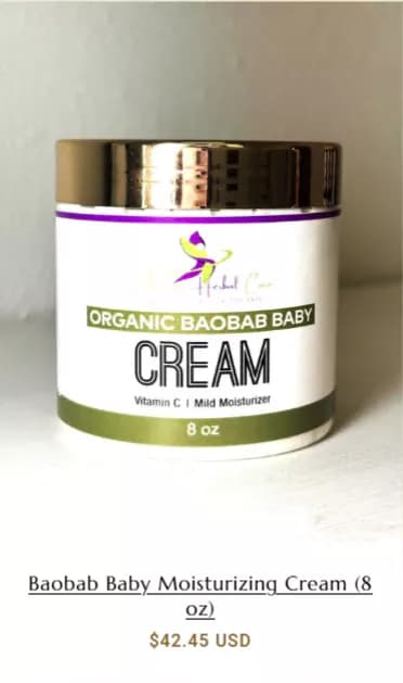 Baobab Baby Moisturizing Cream - 8 oz