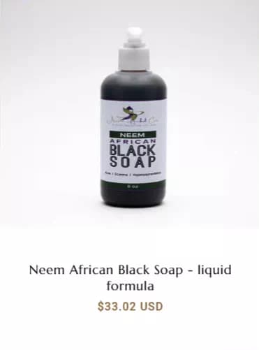 Neem African Black Soap - liquid formula