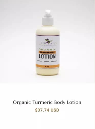 Organic Turmeric Body Lotion