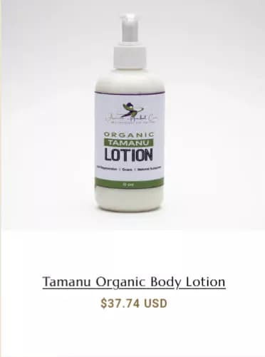 Tamanu Organic Body Lotion