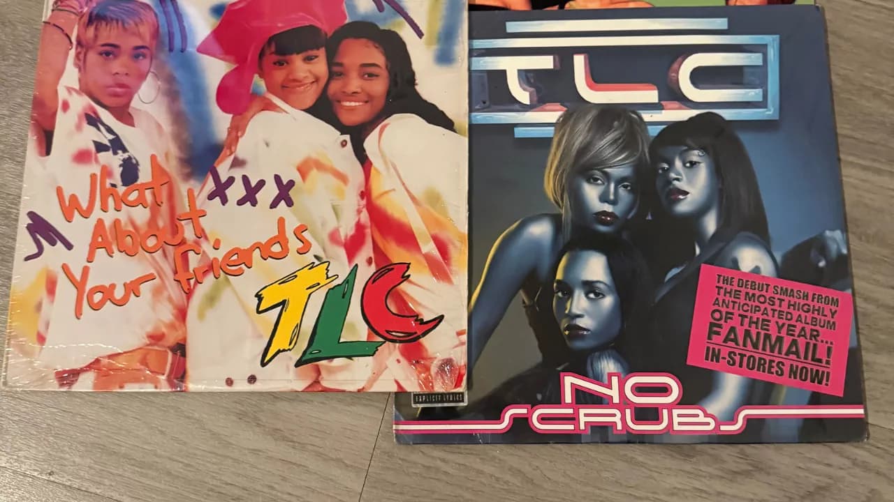 Experience the Nostalgic TLC Vinyl Trio.