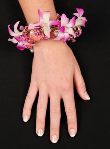 CHIC PINK ORCHID PROM CORSAGE