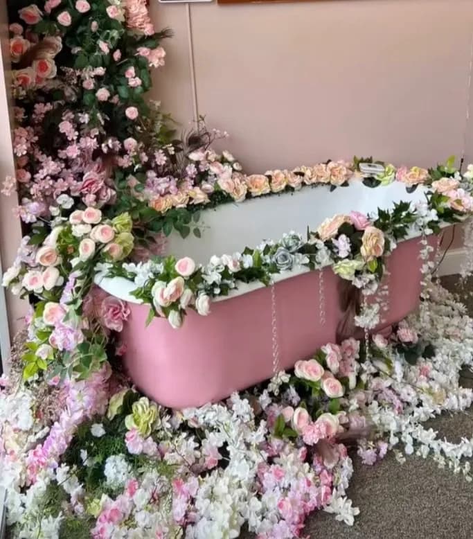 Initial Custom Floral Installation