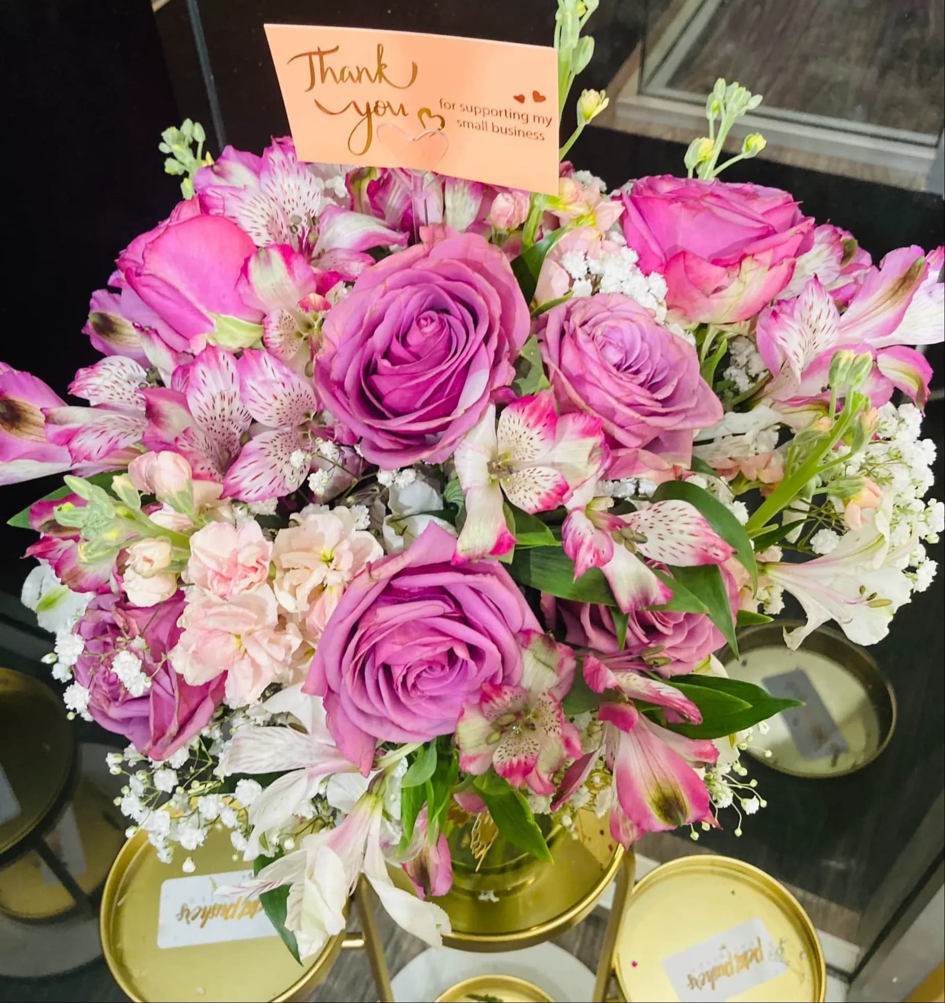 Pink and White 