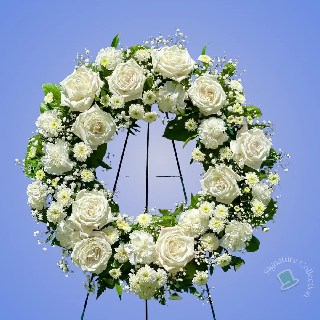Classic Standing Funeral Wreath
