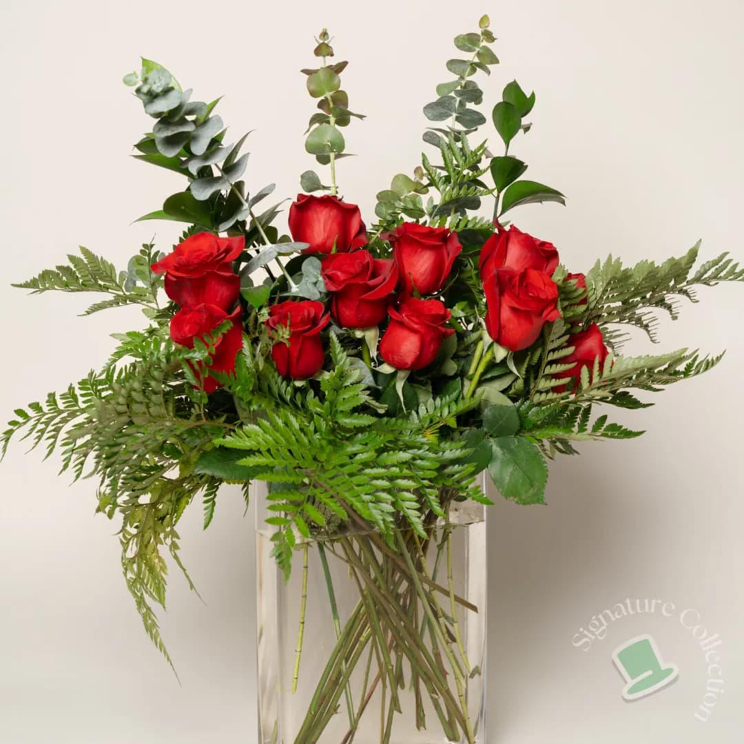 Timeless Red Rose Arrangement
